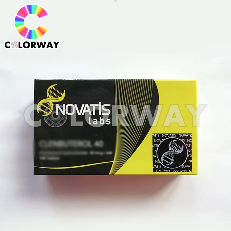 Custom UV Offset Printed Hologram Gold Silver Hot Foil Stamping Corrugated Cardboard Perfumes Cosmetics Packaging Paper Boxes with Paper Insert and PVC Window