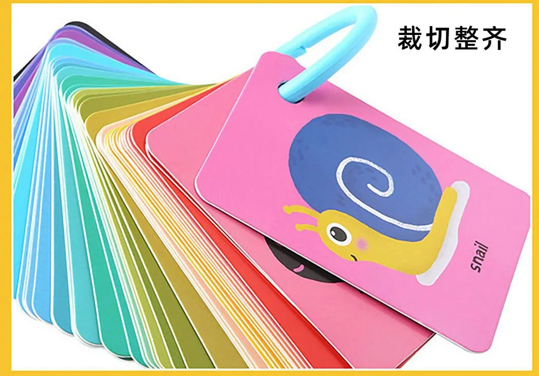 Custom OEM Children Playing Card Printing Paper Board Game Kids Educational Learning Card Packing Pokers Playing Game Cards Flash Card