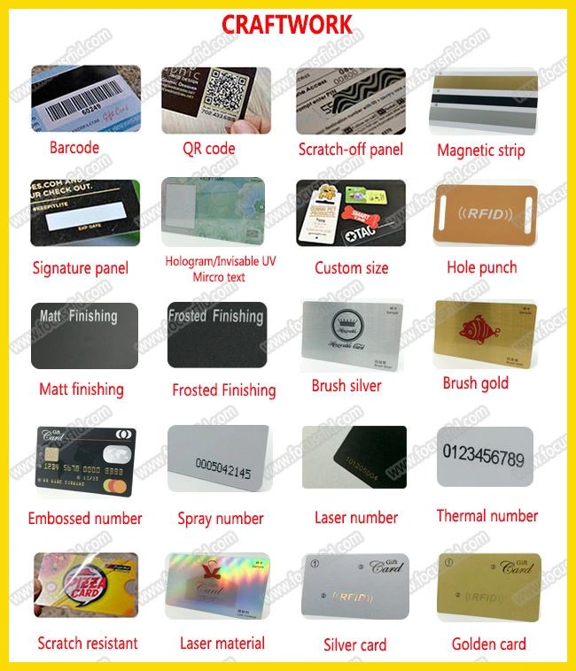 Basical Customization /Sample Customization RFID Hotel Lock Card Access Control Card