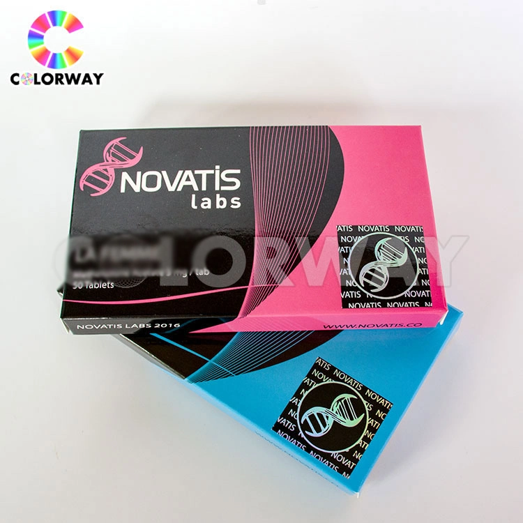 Custom UV Offset Printed Hologram Gold Silver Hot Foil Stamping Corrugated Cardboard Perfumes Cosmetics Packaging Paper Boxes with Paper Insert and PVC Window