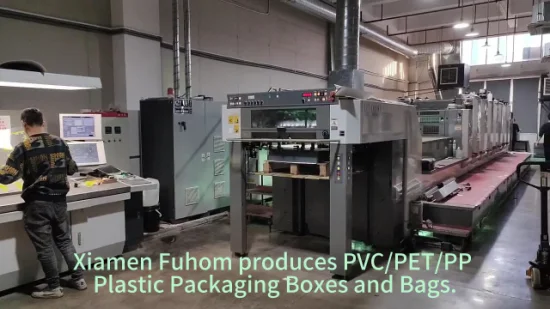 Boîte d'emballage en plastique PP/PVC/Pet, impression pliable claire et personnalisée