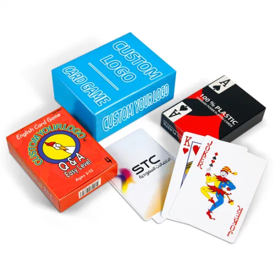 Cartes de jeu de Tarot personnalisées, cartes éducatives pour enfants, cartes de Poker en PVC, Casino, vélo, papier, cartes à jouer en plastique